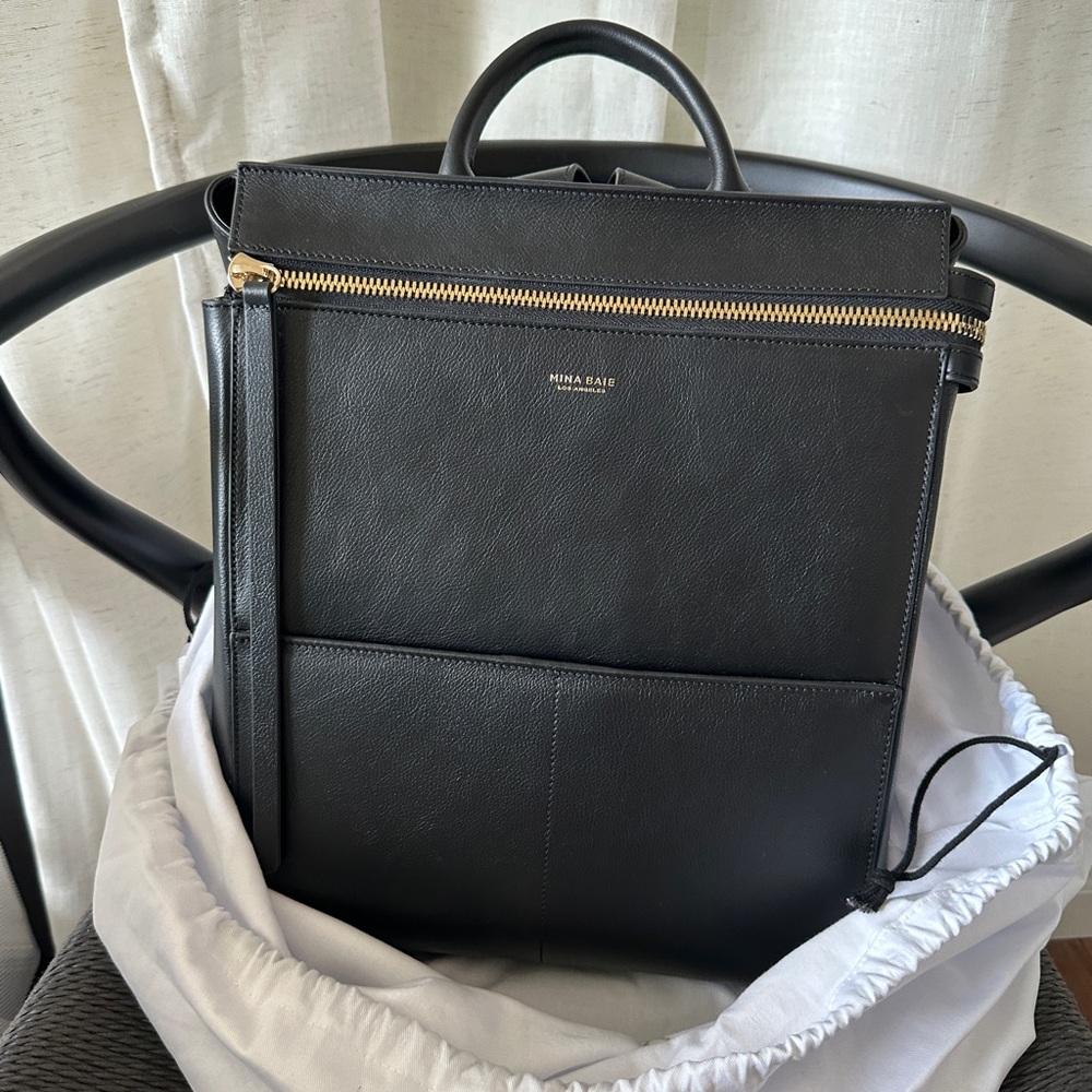 MINA BAIE Harper Midi Black/Gold - Picture 7 of 7